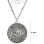 LUREME Inspired by Pirates of The Caribbean Movies Cursed Aztec Coin Medallion Necklace Skull Necklace(01003817)