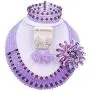aczuv 5 Rows Nigerian Beaded Jewelry Set Women African Wedding Beads Crystal Necklace and Earrings aczuv 5 Rows Nigerian Beaded Jewelry Set Women African Wedding Beads Crystal Necklace and Earrings