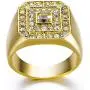 Ztuo Mens 18K Gold Plated Hip Hop Iced Out Cubic Zirconia Square Rings CZ Wedding Bands Size 8-13 Ztuo Mens 18K Gold Plated Hip Hop Iced Out Cubic Zirconia Square Rings CZ Wedding Bands Size 8-13