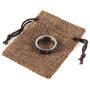 HZMAN 8mm Moon Star Sun Statement Ring Stainless Steel Boho Jewelry for Women Men
