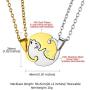 GOLDCHIC JEWELRY Stainless Steel/18k Gold Plated Mens Womens Yin Yang Necklace,Matching Necklaces for Couples/Mother Daugther/Best Friends,Couple/Mom Necklace