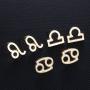 26/24 Paris Assorted Multiple Pack Initial Letter Stainless Steel Stud Earrings for Girls - Simple Chic Alphabet Letter Initial Earring Set for Teens Girls