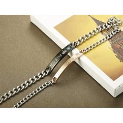 LOLIAS 2 Pcs His & Her Couples Bracelets for Men Women Gift for Lover His Queen Her King Stainless Steel Bracelet Chain Jewelry Matching Set Anniversary Promise