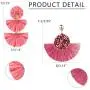 LOYALLOOK 2 Pairs Bohemian Tassel Drop Earring for Women Girls Handmade Bead Raffia Palm Tiered Long Dangle Statement Tassel Earrings LOYALLOOK 2 Pairs Bohemian Tassel Drop Earring for Women Girls Handmade Bead Raffia Palm Tiered Long Dangle Statement Tassel Earrings