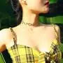 Suyi Choker Necklace - Simple Geometric Circle Choker Statement Clavicle Necklace for Women Girls Necklace Jewerly