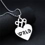 TAGOMEI Stainless Steel Pendant Necklace Round Strand Chains Necklace for Popular Young Singer Fans Gifts
