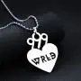 TAGOMEI Stainless Steel Pendant Necklace Round Strand Chains Necklace for Popular Young Singer Fans Gifts TAGOMEI Stainless Steel Pendant Necklace Round Strand Chains Necklace for Popular Young Singer Fans Gifts