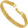 Lifetime Jewelry 7mm Vintage Flat Basket Weave Bracelet 24k Real Gold Plated for Women and Men Lifetime Jewelry 7mm Vintage Flat Basket Weave Bracelet 24k Real Gold Plated for Women and Men