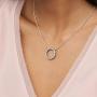 Pandora Jewelry Circle of Sparkle Cubic Zirconia Necklace in Sterling Silver, 17.7''