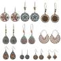 NEPAK 10 Pairs Vintage Bohemian Drop Dangle Earrings,Boho Dangle Earrings Jewelry Set Fashion Gifts for Women Girls