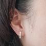 Dazzlingrock Collection 14K Yellow Gold Ladies Huggies Hoop Earring (Only 1Pc)