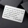 Gzrlyf Engraved Wallet Card Insert Metal Love Note Cards for Him Her I Love You for Not Only What You are Gzrlyf Engraved Wallet Card Insert Metal Love Note Cards for Him Her I Love You for Not Only What You are