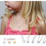 ChicSilver Customizable Tiny Hear/Star/Moon/Dot/Triangle Pendant Necklace,925 Sterling Silver Dainty Personalized Heart Choker Necklace Gift for Women, Silver/Gold/Rose Gold(with Gift Box)