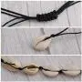 HOZEN Natural Shell Choker Necklace Handmade Adjustable Seashell Beads Beach Cord Necklace Bohemian Boho Hawaiian Jewelry for Women Girls