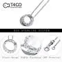 T400 White Round Pendant Necklace AAA Cubic Zirconia Wedding Gift for Women Girls T400 White Round Pendant Necklace AAA Cubic Zirconia Wedding Gift for Women Girls