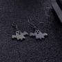 Halloween Black Ghost Earrings Skull Bat Hook Tassel Christmas Jewelry Earring Halloween Handcraft Costume Accessories Jewelry for Women Girls.