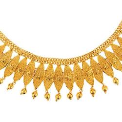 Efulgenz Indian Style Bollywood Fashion Wedding Bridal Choker Collar Tassel Necklace Dangle Earrings Jewelry Set