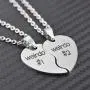 MJartoria Best Friend Necklaces BFF Necklace for 2 Friendship Valentines Day Gifts Split Heart Necklace Weirdo 1 Weirdo 2 Best Friends Forever Pendant Set MJartoria Best Friend Necklaces BFF Necklace for 2 Friendship Valentines Day Gifts Split Heart Necklace Weirdo 1 Weirdo 2 Best Friends Forever Pendant Set