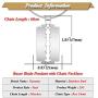 Xusamss Punk Jewelry Stainless Steel Razor Blade Tag Pendant Necklace,24'' Box Chain