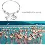 AKTAP Flamingo Bracelet Stand Tall in The Crowd Inspirational Be Yourself Flamingo Lover Gift AKTAP Flamingo Bracelet Stand Tall in The Crowd Inspirational Be Yourself Flamingo Lover Gift