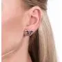 BERRICLE Rose Gold Flashed Sterling Silver Enamel Cubic Zirconia CZ Butterfly Fashion Necklace and Earrings Set