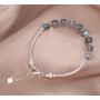 Jan&Dee Manual Original Labradorite Moonstone Crystal Bracelet