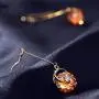 Neoglory Jewelry Made with Swarovski Element Yellow Crystal Long Fish Hook Drop Earrings for Woman Neoglory Jewelry Made with Swarovski Element Yellow Crystal Long Fish Hook Drop Earrings for Woman