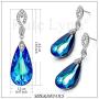 Kate Lynn Earrings for Women Mothers Day Gifts ✦Mermaid Tears✦ Teardrop Dangle Earrings Made with Crystals from Austria and Cubic Zirconia Jewelry Gifts for Her with Gift Box