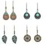 Minagoo Boho Dangle Earrings for Women Flower Bohemian Drop Jewelry