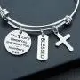 Religious Jewelry Christian Bracelet The Lord Bless You and Keep You - Numbers 6:24 Religious Jewelry Cross Bracelets for Women