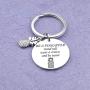 Inspirational Pineapple Keychain Be A Pineapple Stand Tall Wear A Crown And Be Sweet Tropical Jewelry Gift for Women Sister(be a pineapple KR)