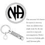 SEIRAA You Make a Difference Keychain Recovery Gifts Alcoholics Anonymous Addiction Recovery Jewelry Recovery Symbol Sponsor Gift