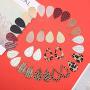 Sunssy 16-20 Pairs Leather Earring for Women Teardrop Leopard Print Leather Dangle Earring Lightweight
