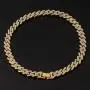 Mens Womens Cuban Link Necklace - Hip Hop Choker Necklace Iced Out with Bling Rhinestones, Fashion Accessory Jewelry for Hip Hop Lovers Mens Womens Cuban Link Necklace - Hip Hop Choker Necklace Iced Out with Bling Rhinestones, Fashion Accessory Jewelry for Hip Hop Lovers