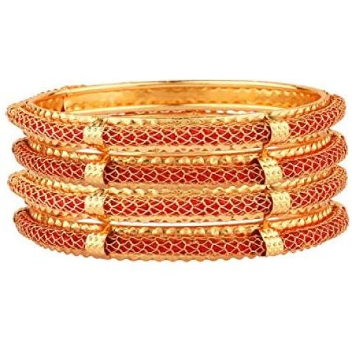 Efulgenz Indian Bangle Set Bollywood Style Rhinestone Crystal Bracelet Jewelry Set for Women Girls