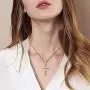 Mens Womens Cross Pendant Necklace with CZ, 18K Gold Plated/Silver Color, 316L Stainless Steel, 18 24 Inches Chain Jewelry Gift