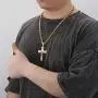 WESTMIAJW Stainless Steel Jesus Cross Pendant Necklace Chains Jewelry for Men Boy 45/50/55/60/65/70/75cm WESTMIAJW Stainless Steel Jesus Cross Pendant Necklace Chains Jewelry for Men Boy 45/50/55/60/65/70/75cm