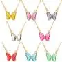yfstyle 4Pairs / 9Pairs Butterfly Necklace and Butterfly Drop Earrings Set Adjustable Butterfly Rhinestone Necklace Acrylic Butterfly Stud Earrings for Women Girls yfstyle 4Pairs / 9Pairs Butterfly Necklace and Butterfly Drop Earrings Set Adjustable Butterfly Rhinestone Necklace Acrylic Butterfly Stud Earrings for Women Girls