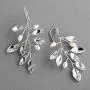 Mariell Bridal and Wedding Silver Handmade Dangle Earrings with Crystal Gems and Petite Freshwater Pearls Mariell Bridal and Wedding Silver Handmade Dangle Earrings with Crystal Gems and Petite Freshwater Pearls