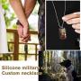GoldChic Jewelry Personalized Photo Necklace for Men Women, Customized Round/Heart/Square Memory Picture Medallion Pendant Wheat Chain Hip Hop Jewelry, Multi Chain Length 18-30 inches (with Gift Box)