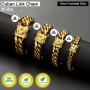 willtx Gold Cuban Link Chain Necklace or Bracelet for Men Boys Rapper Biker Hip Hop Jewelry Thick Curb Links with Design Box Clasp