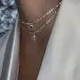 Masiter Sparkly Rhinestone Tennis Necklace Layered Heart Cross Pendant Choker Dainty Chain Birthday Party Costume Jewelry for Women and Girls (style 1) Masiter Sparkly Rhinestone Tennis Necklace Layered Heart Cross Pendant Choker Dainty Chain Birthday Party Costume Jewelry for Women and Girls (style 1)