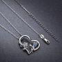 CUOKA MIRACLE Fairy Necklace, Flower Girl Necklace S925 Sterling Silver Heart Pendant Necklace Fairy Jewelry Gift for Women Teen Girlfriend