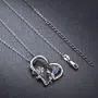 CUOKA MIRACLE Fairy Necklace, Flower Girl Necklace S925 Sterling Silver Heart Pendant Necklace Fairy Jewelry Gift for Women Teen Girlfriend