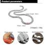 Dankadi Italy Silver Mens Chain Necklace Cuban Chain 202426 Size Rapper Favorite Man Jewelry