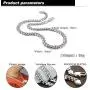Dankadi Italy Silver Mens Chain Necklace Cuban Chain 202426 Size Rapper Favorite Man Jewelry