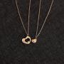 Zuo Bao Mother Daughter Necklace Mommy and Me Matching Heart Necklace