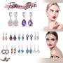 Fashion Earrings for Women Trendy Teen Girls Boho Dangle Earring & Pearl Stud Jewelry Set, Acrylic Drop Rattan Leather Earring for Birthday Party/Valentine/Christmas Gifts
