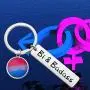 LBSBO Bisexual Jewelry Bi Pride Keychain Bi Pride Jewelry Bisexual Gift Queer Pride Gifts Bi & Badass Keychain LBSBO Bisexual Jewelry Bi Pride Keychain Bi Pride Jewelry Bisexual Gift Queer Pride Gifts Bi & Badass Keychain