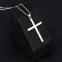 LUHE Sterling Silver Cross Pendant Necklace for Men Women Teens with Gift Box LUHE Sterling Silver Cross Pendant Necklace for Men Women Teens with Gift Box